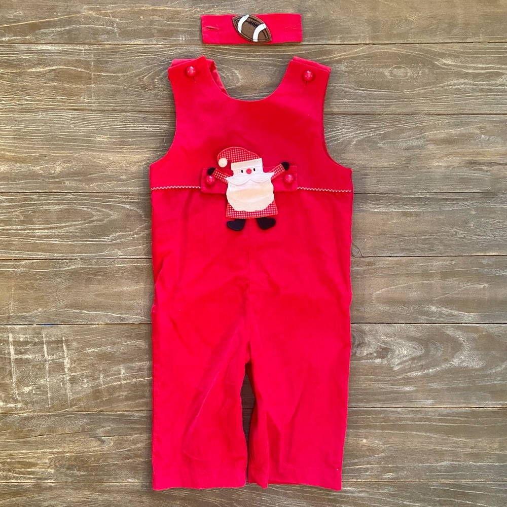 Santa / Football Christmas Longall - 24 mo